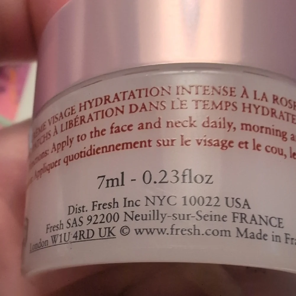 Fresh Rose Deep Hydration Face Cream - Pink NEW WITH TAG - Picture 4 of 6